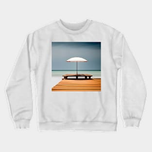 Minimalist Beach Landscape Crewneck Sweatshirt